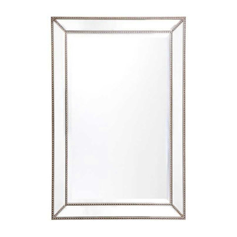 Zeta 61x92cm Wall Mirror - Antique Silver