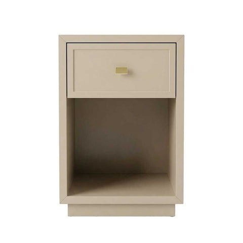 Logan 40x60cm Bedside Table - Beige