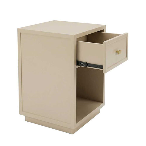 Logan 40x60cm Bedside Table - Beige