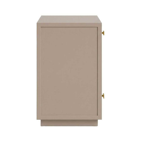 Logan 50x65cm Bedside Table - Taupe