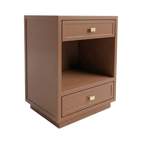Logan 50x65cm Bedside Table - Mocha Mousse