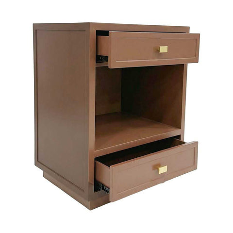 Logan 50x65cm Bedside Table - Mocha Mousse