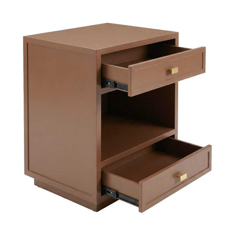 Logan 50x65cm Bedside Table - Mocha Mousse