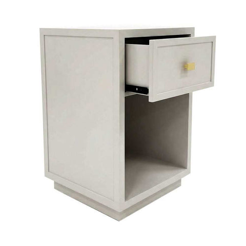 Logan 40x60cm Bedside Table - Grey