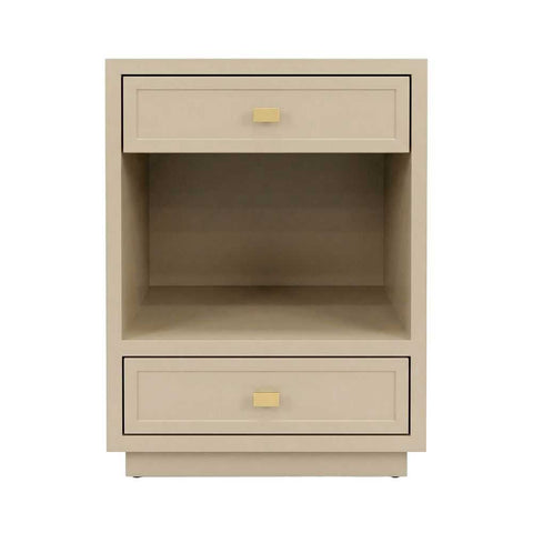 Logan 50x65cm Bedside Table - Beige