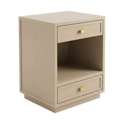 Logan 50x65cm Bedside Table - Beige