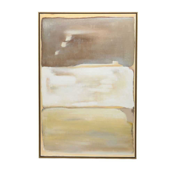 Neautral Lines Oil On Canvas Painting - OUTLET NSW