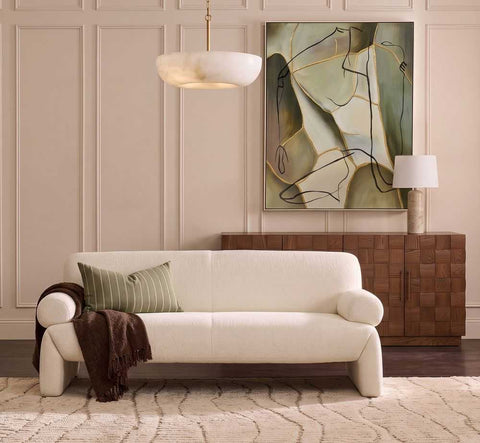 Rachel 3 Seater Sofa - Ivory - Rachel 3 Seater Sofa - Ivory - Eleganté