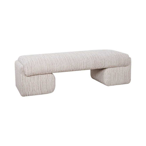 Cairo Bench Ottoman - Ivory Weave - Ottomans and Stools - Eleganté
