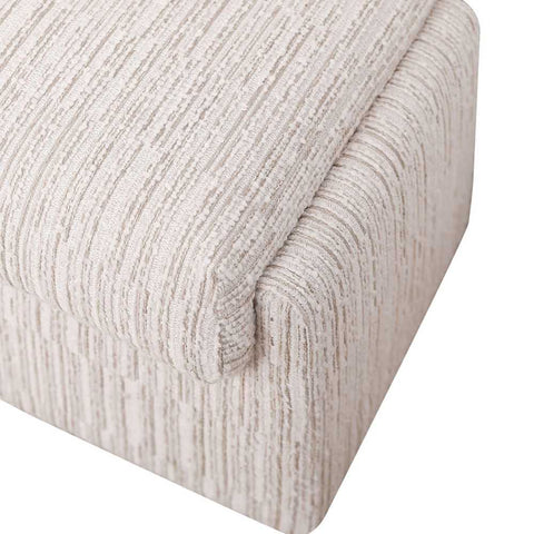 Cairo Bench Ottoman - Ivory Weave - Ottomans and Stools - Eleganté