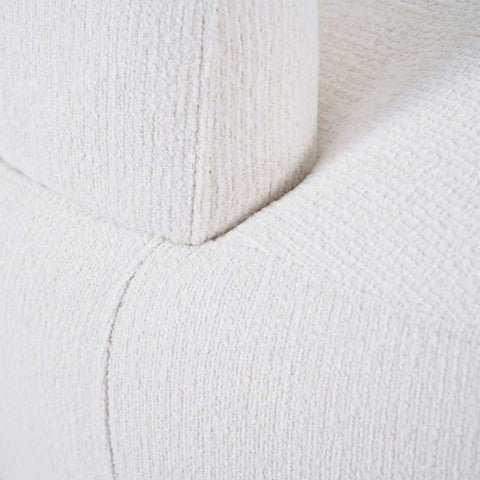 Tubby Swivel Arm Chair - Ecru - Occasional Chairs - Eleganté