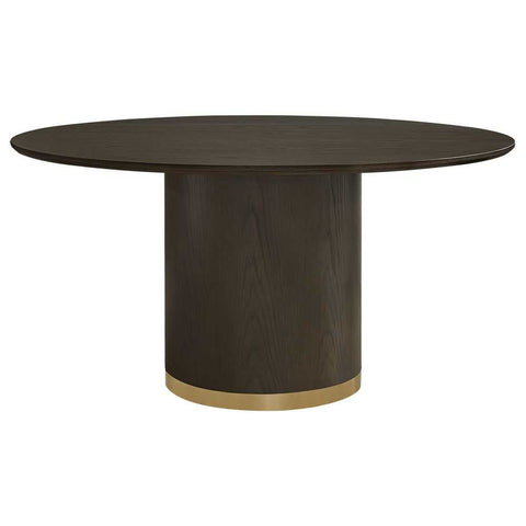 Eli Round Dining Table - 1.5m Smoked Oak - Dining Tables - Eleganté