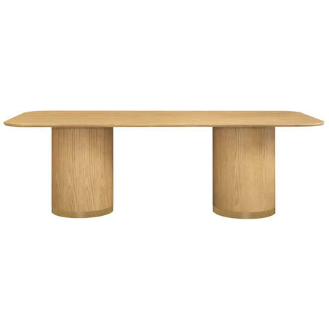 Eli Rectangular Dining Table - 2.4m Oak - Dining Tables - Eleganté