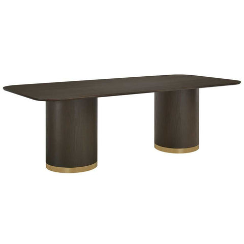 Eli Rectangular Dining Table - 2.4m Smoked Oak - Dining Tables - Eleganté