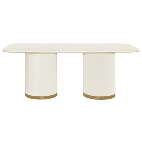 Eli Rectangular Dining Table - 2m Ivory - Dining Tables - Eleganté