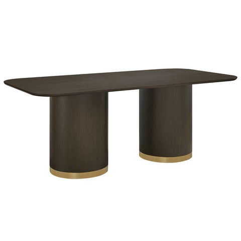Eli Rectangular Dining Table - 2m Smoked Oak - Dining Tables - Eleganté