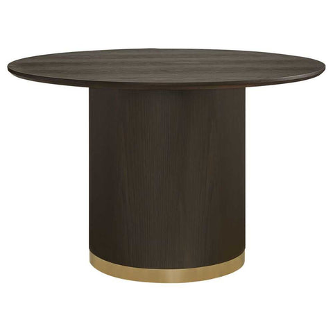 Eli Round Dining Table - 1.2m Smoked Oak - Dining Tables - Eleganté