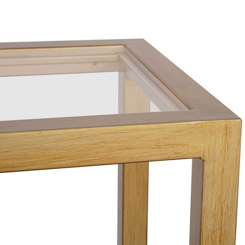 Sadie 140cm Console Table - Antique Gold - Console Tables - Eleganté