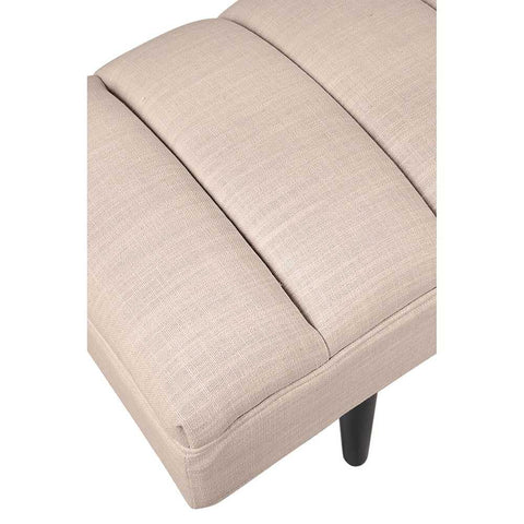 Central Park Bench Ottoman - Fawn Linen - Ottomans and Stools - Eleganté