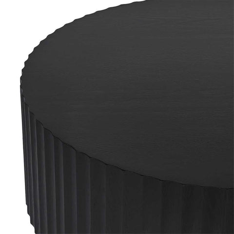 Avery Oval Coffee Table - Black - Coffee Tables - Eleganté