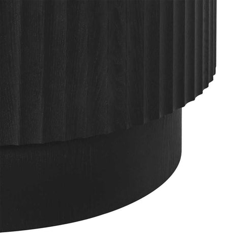 Avery Oval Coffee Table - Black - Coffee Tables - Eleganté