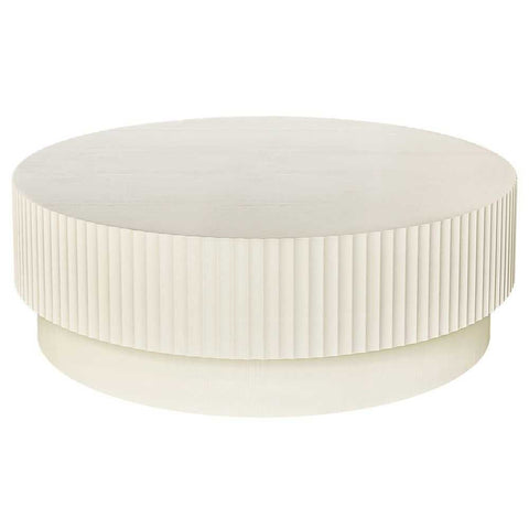 Avery Round Coffee Table - Ivory - Coffee Tables - Eleganté