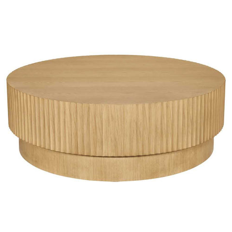Avery Round Coffee Table - Natural Oak - Coffee Tables - Eleganté