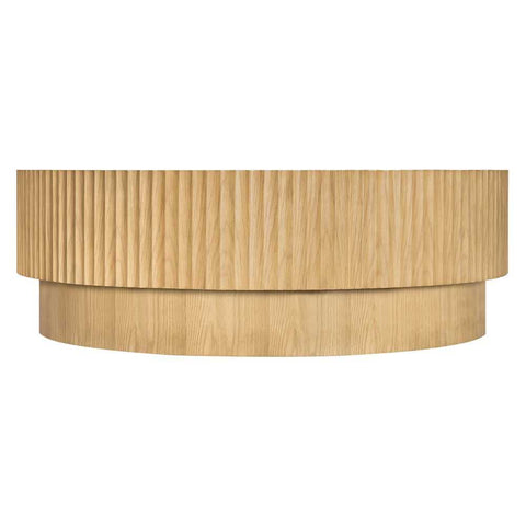 Avery Round Coffee Table - Natural Oak - Coffee Tables - Eleganté