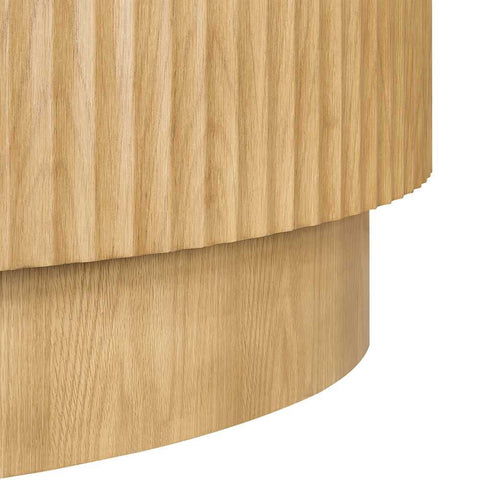 Avery Round Coffee Table - Natural Oak - Coffee Tables - Eleganté