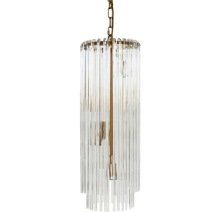 Zara Pendant - Long Brass - - Eleganté