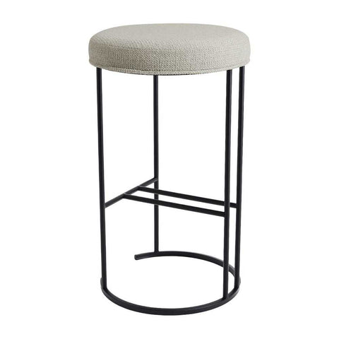 Blackley Black Iron Kitchen Stool - Speckle Ecru - Kitchen and Bar Stools - Eleganté