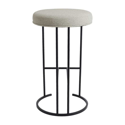Blackley Black Iron Kitchen Stool - Speckle Ecru - Kitchen and Bar Stools - Eleganté
