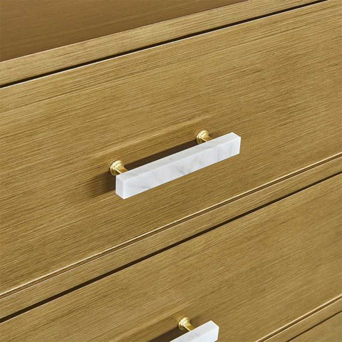 Jill 150cm 6 Drawer Chest - Antique Gold - Chests of Drawers - Eleganté