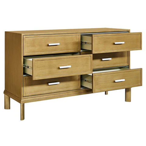 Jill 150cm 6 Drawer Chest - Antique Gold - Chests of Drawers - Eleganté