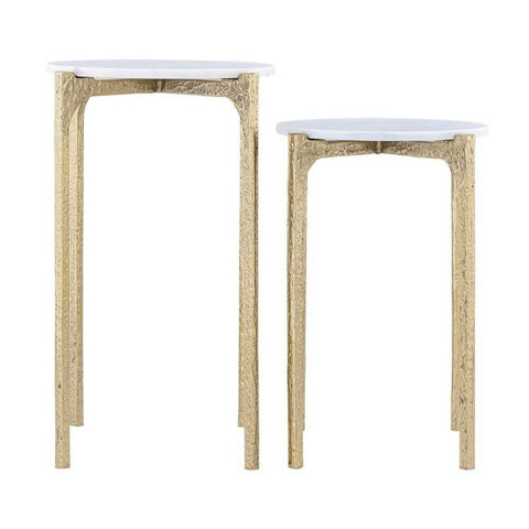 Thea Marble Nesting Side Tables - Side Tables - Eleganté
