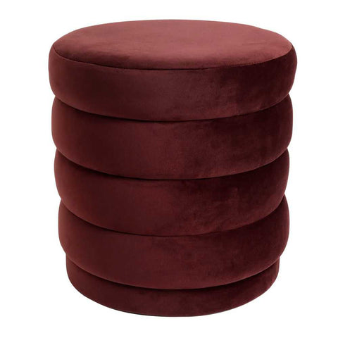 Demi Stool - Mulberry Velvet - Ottomans and Stools - Eleganté