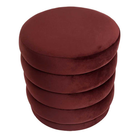 Demi Stool - Mulberry Velvet - Ottomans and Stools - Eleganté