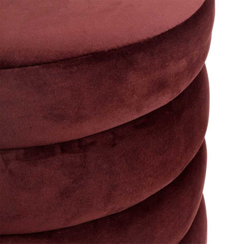 Demi Stool - Mulberry Velvet - Ottomans and Stools - Eleganté