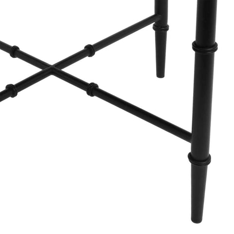 Hacienda Black Iron Stool - Butterscotch - Ottomans and Stools - Eleganté
