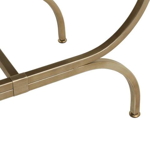Novak Antique Gold Iron Stool - Mulberry Velvet - OUTLET NSW - Novak Antique Gold Iron Stool - Mulberry Velvet - OUTLET NSW - Eleganté