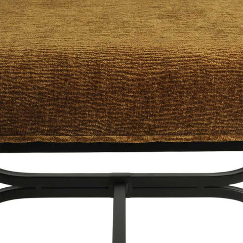 Novak Black Iron Stool - Butterscotch - Ottomans and Stools - Eleganté