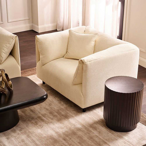 Dominic Arm Chair - Ivory - Occasional Chairs - Eleganté