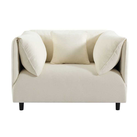 Dominic Arm Chair - Ivory - Occasional Chairs - Eleganté
