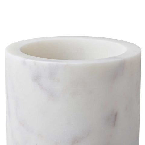 Aries Marble Vase - Small White - Bowls, Vases, Vessels - Eleganté