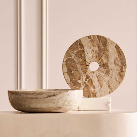 Elara Marble Bowl - Medium - Bowls, Vases, Vessels - Eleganté