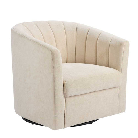 Cadman Swivel Arm Chair - Fawn Chenille - OUTLET NSW - Cadman Swivel Arm Chair - Fawn Chenille - OUTLET NSW - Eleganté
