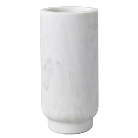 Aries Marble Vase - Large White - Bowls, Vases, Vessels - Eleganté