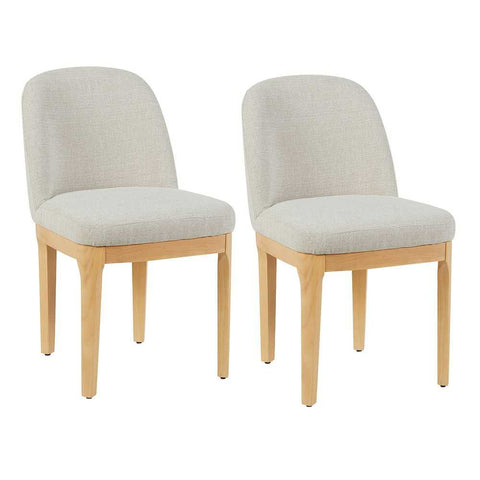 Jamie Natural Dining Chair Set of 2 - Natural - Dining Chairs - Eleganté