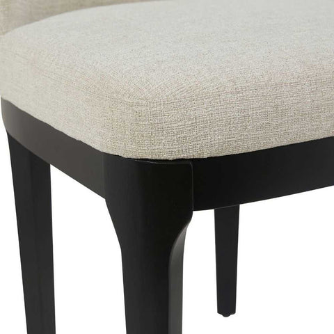Jamie Black Dining Chair Set of 2 - Natural - Dining Chairs - Eleganté