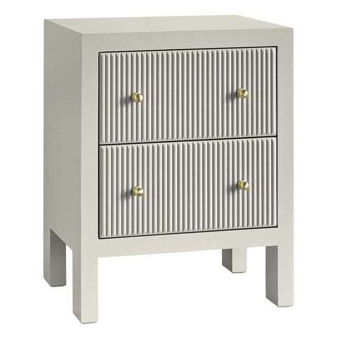 Ariana 50x65cm Bedside Table - Grey - Bedside Tables - Eleganté